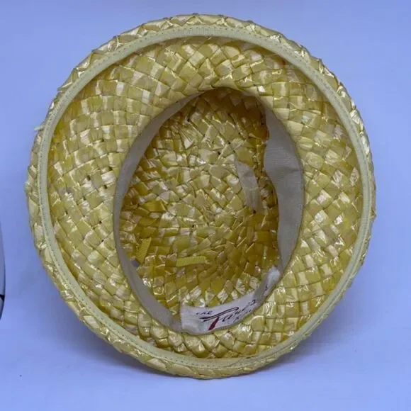 Vintage Union Made the Paris Boutique Yellow Hat - Picture 6 of 8